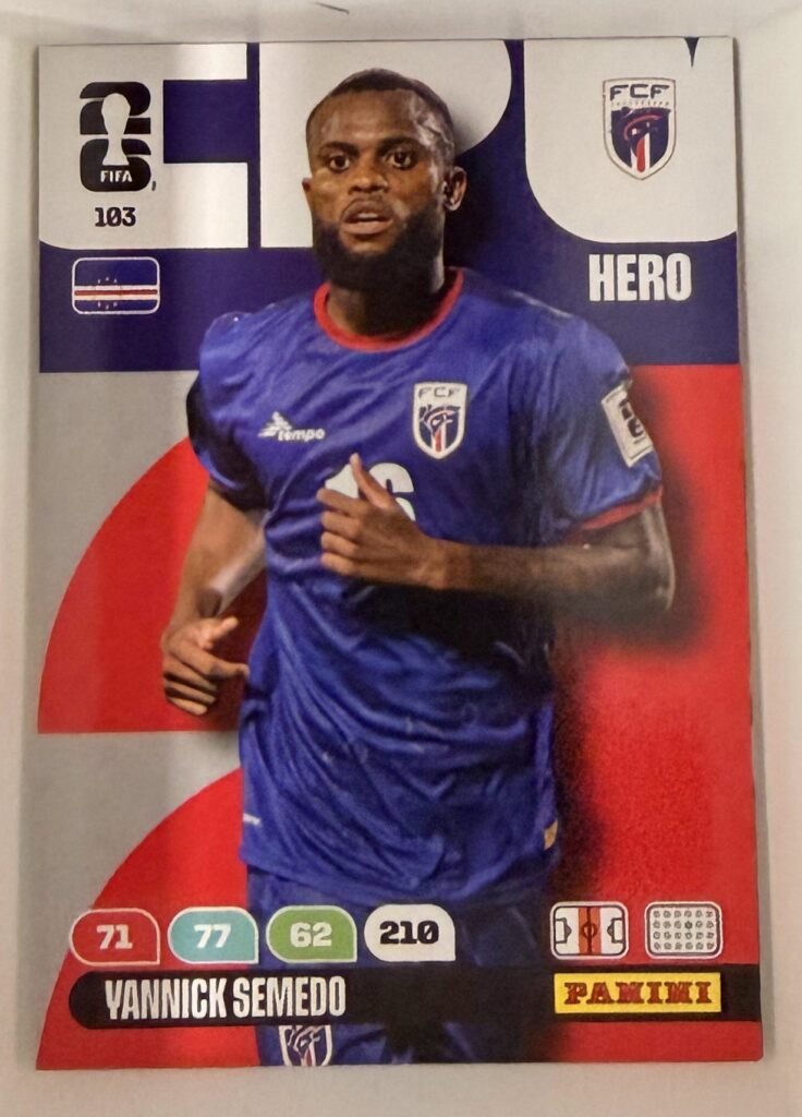 Vannick Semedo HERO #103 – Panini Adrenalyn XL FIFA World Cup 2026