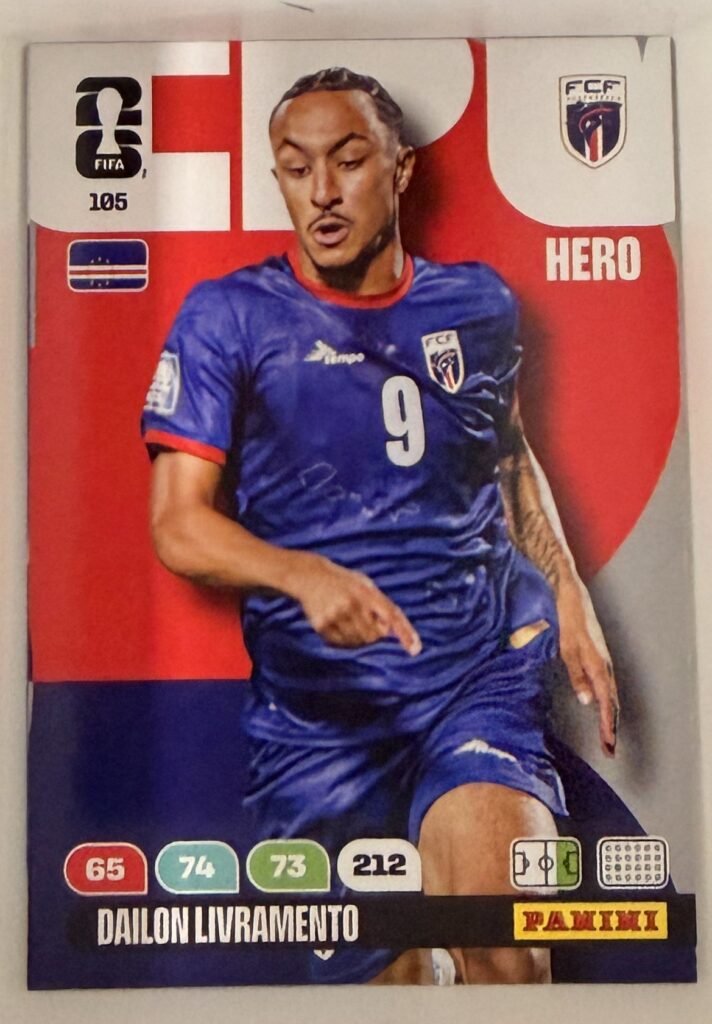 Dailon Livramento HERO #105 – Panini Adrenalyn XL FIFA World Cup 2026