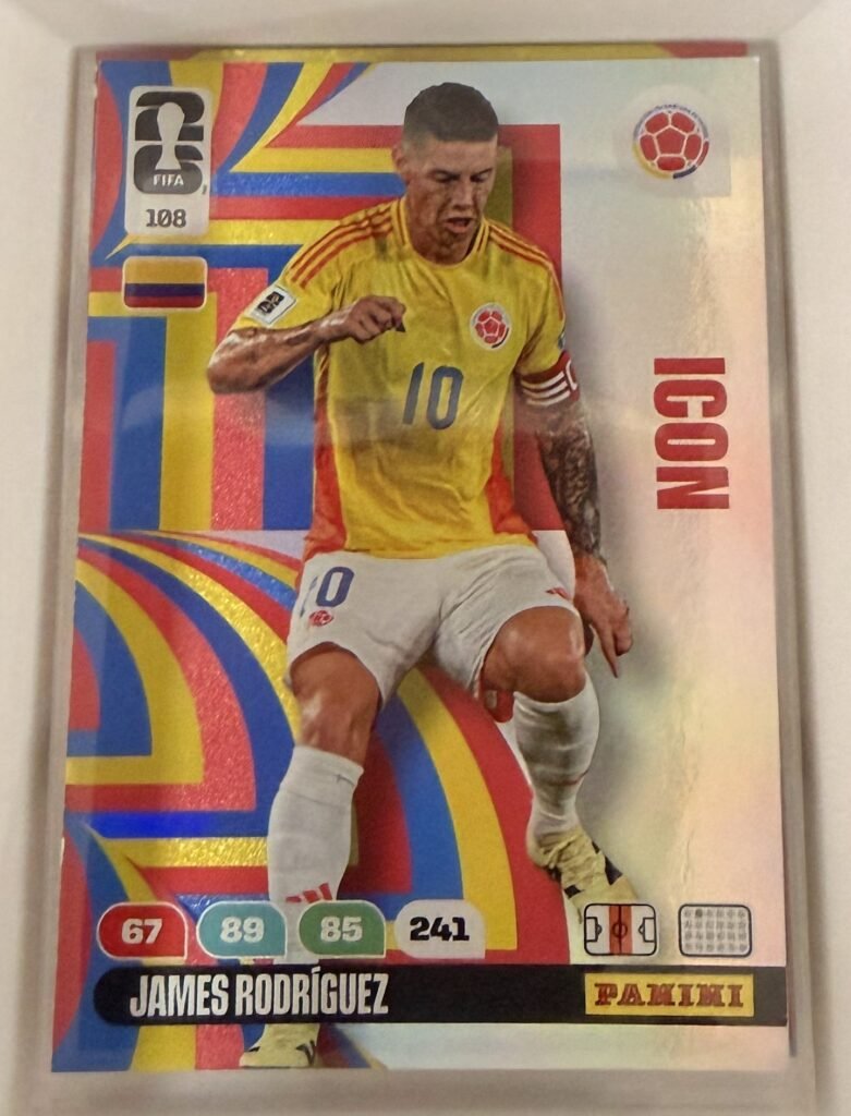 James Rodríguez ICON #108 – Panini Adrenalyn XL FIFA World Cup 2026