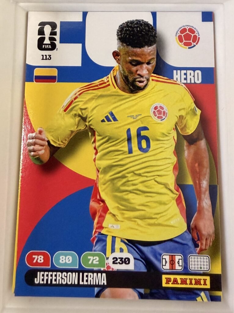 Jefferson Lerma HERO #113 – Panini Adrenalyn XL FIFA World Cup 2026