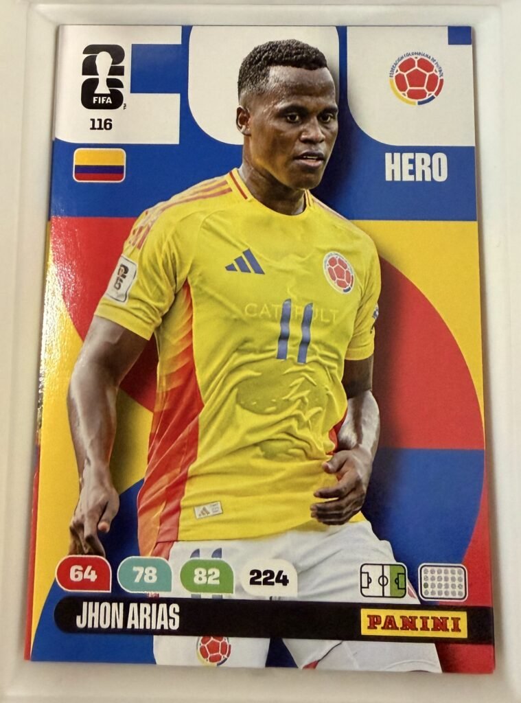 Jhon Arias HERO #116 – Panini Adrenalyn XL FIFA World Cup 2026