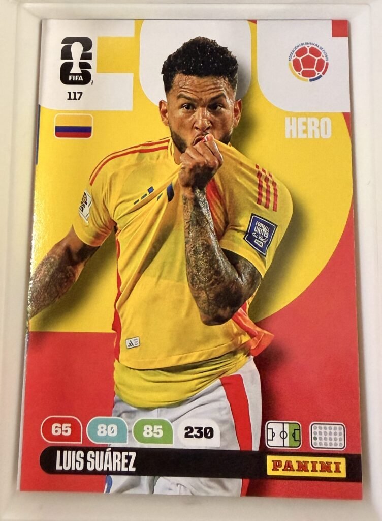 Luis Suárez HERO #117 – Panini Adrenalyn XL FIFA World Cup 2026