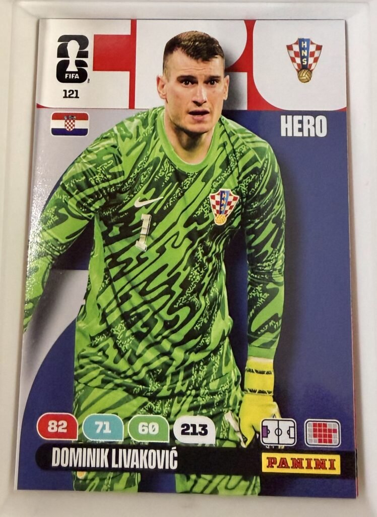 Dominik Livaković HERO #121 – Panini Adrenalyn XL FIFA World Cup 2026