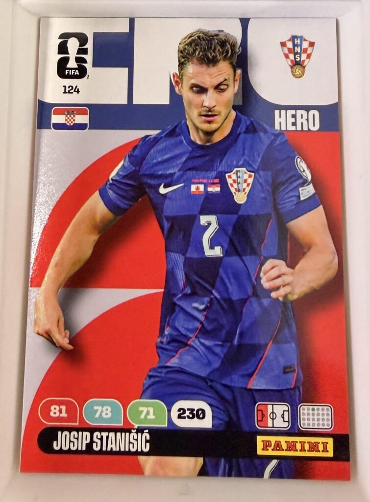 Josip Stanišić HERO #124 – Panini Adrenalyn XL FIFA World Cup 2026