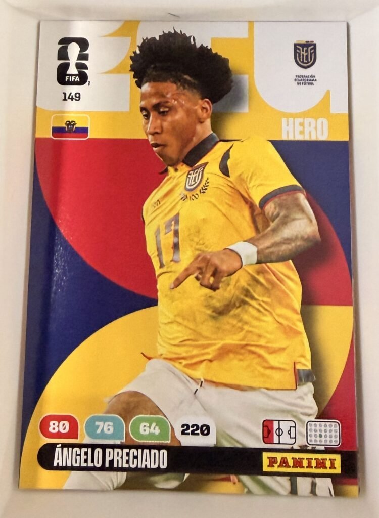 Ángelo Preciado HERO #149 – Panini Adrenalyn XL FIFA World Cup 2026