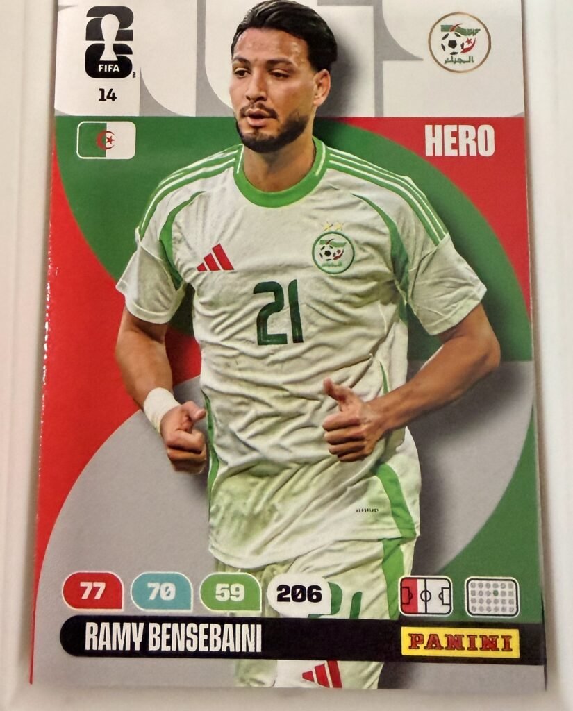 Ramy Bensebaini HERO #14 – Panini Adrenalyn XL FIFA World Cup 2026