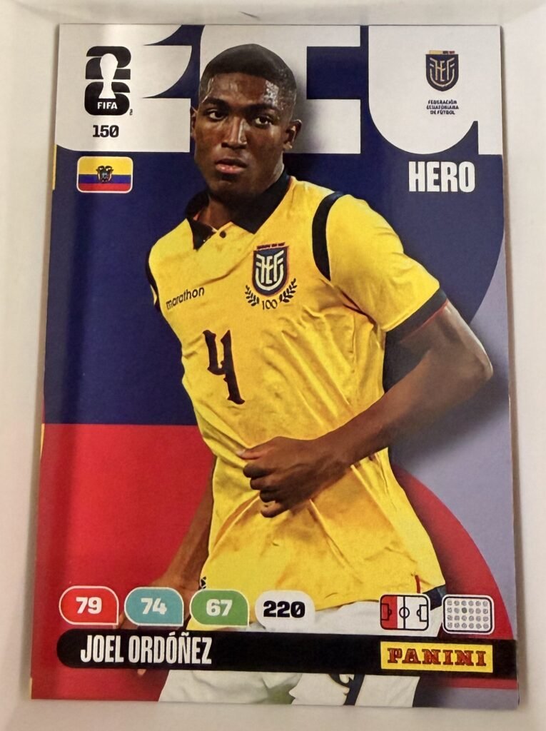 Joel Ordóñez HERO #150 – Panini Adrenalyn XL FIFA World Cup 2026