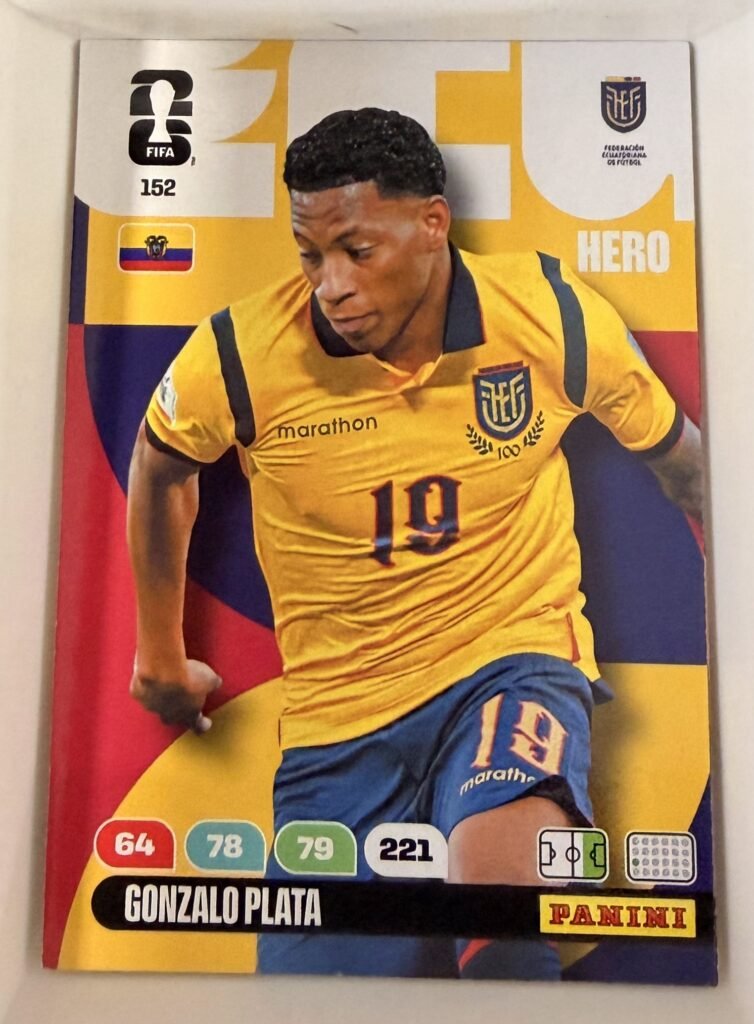 Gonzalo Plata HERO #152 – Panini Adrenalyn XL FIFA World Cup 2026