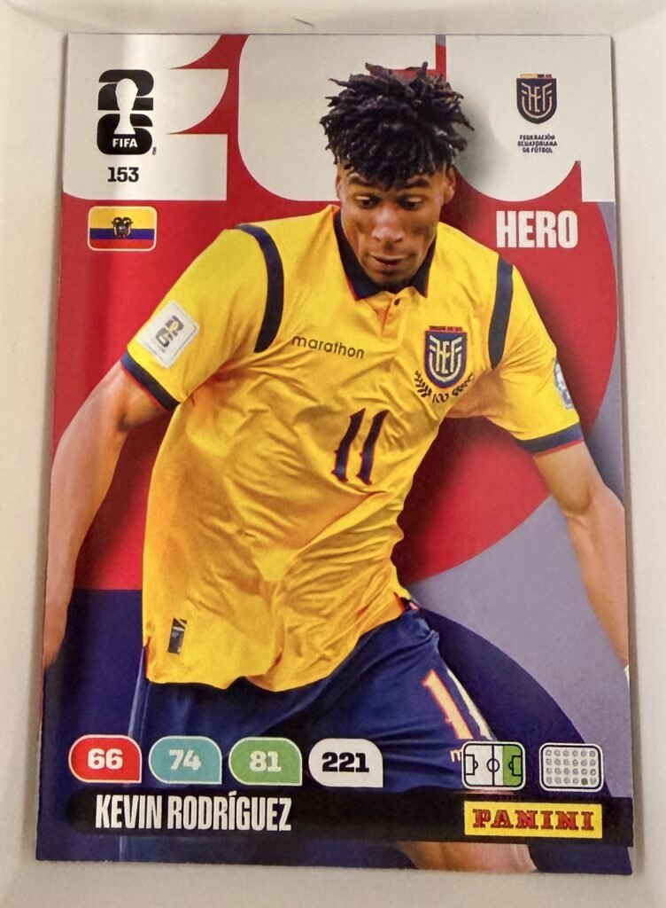 Kevin Rodríguez HERO #153 – Panini Adrenalyn XL FIFA World Cup 2026