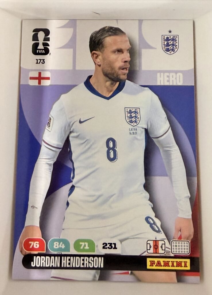 Jordan Henderson HERO #173 – Panini Adrenalyn XL FIFA World Cup 2026