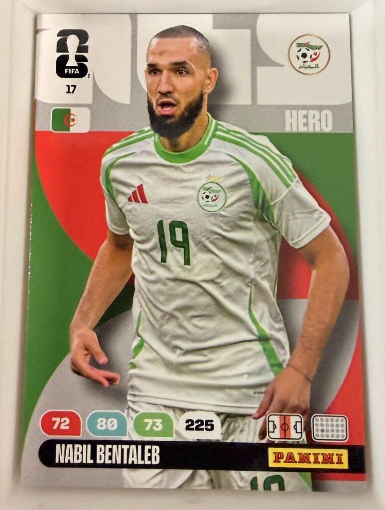 Nabil Bentaleb HERO #17 – Panini Adrenalyn XL FIFA World Cup 2026