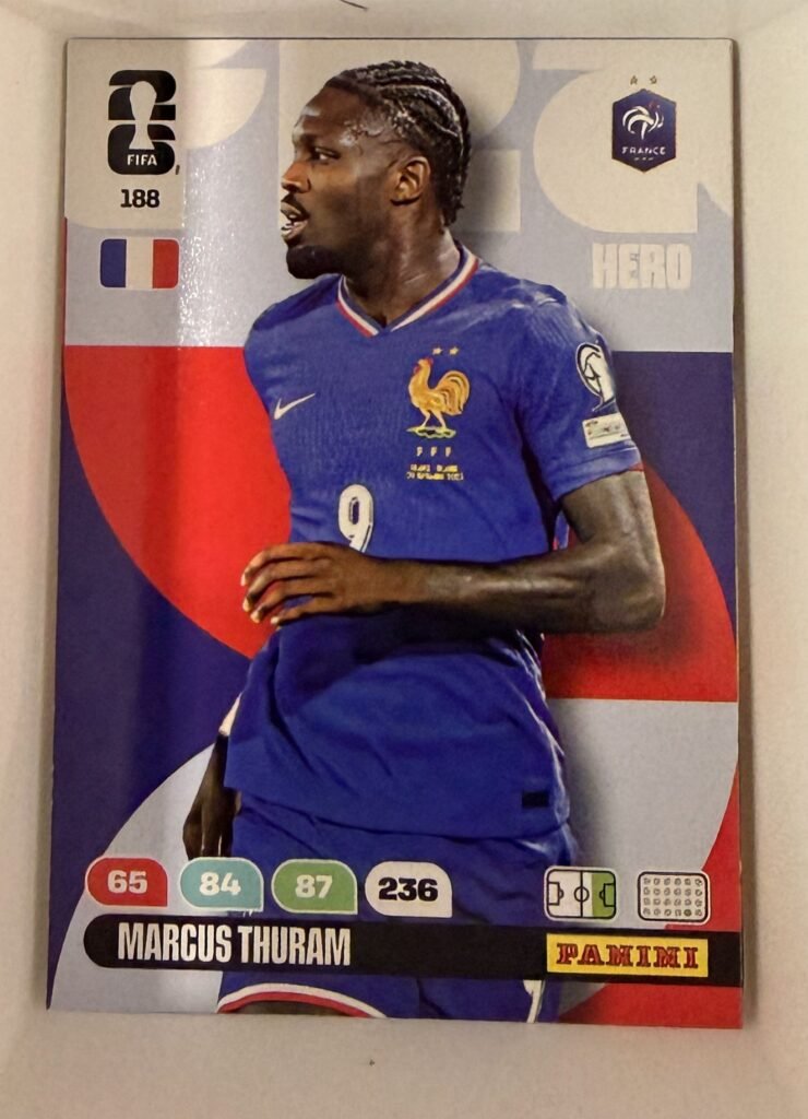 Marcus Thuram HERO #188 – Panini Adrenalyn XL FIFA World Cup 2026