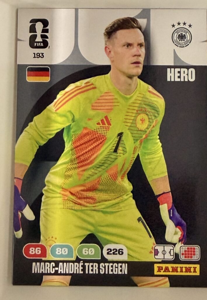 Marc-André ter Stegen HERO #193 – Panini Adrenalyn XL FIFA World Cup 2026