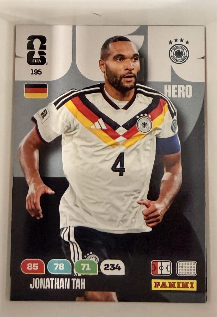 Jonathan Tah HERO #195 – Panini Adrenalyn XL FIFA World Cup 2026