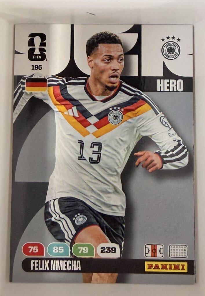 Felix Nmecha HERO #196 – Panini Adrenalyn XL FIFA World Cup 2026