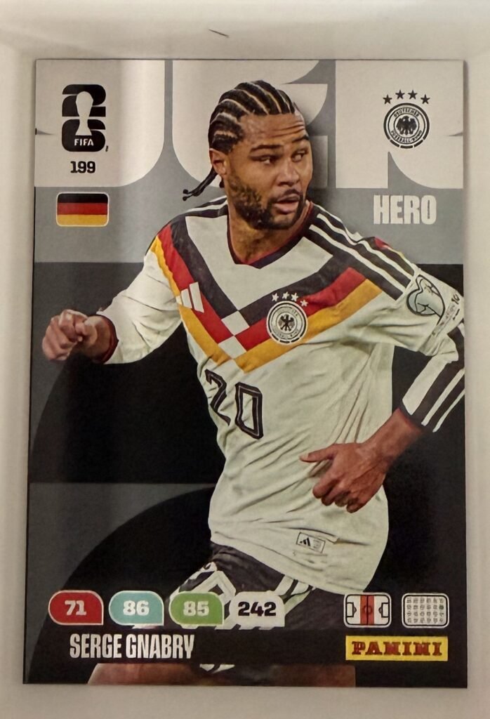 Serge Gnabry HERO #199 – Panini Adrenalyn XL FIFA World Cup 2026