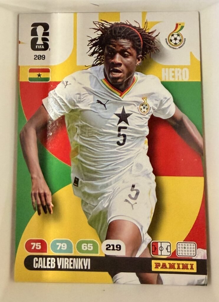 Caleb Yirenkyi HERO #209 – Panini Adrenalyn XL FIFA World Cup 2026