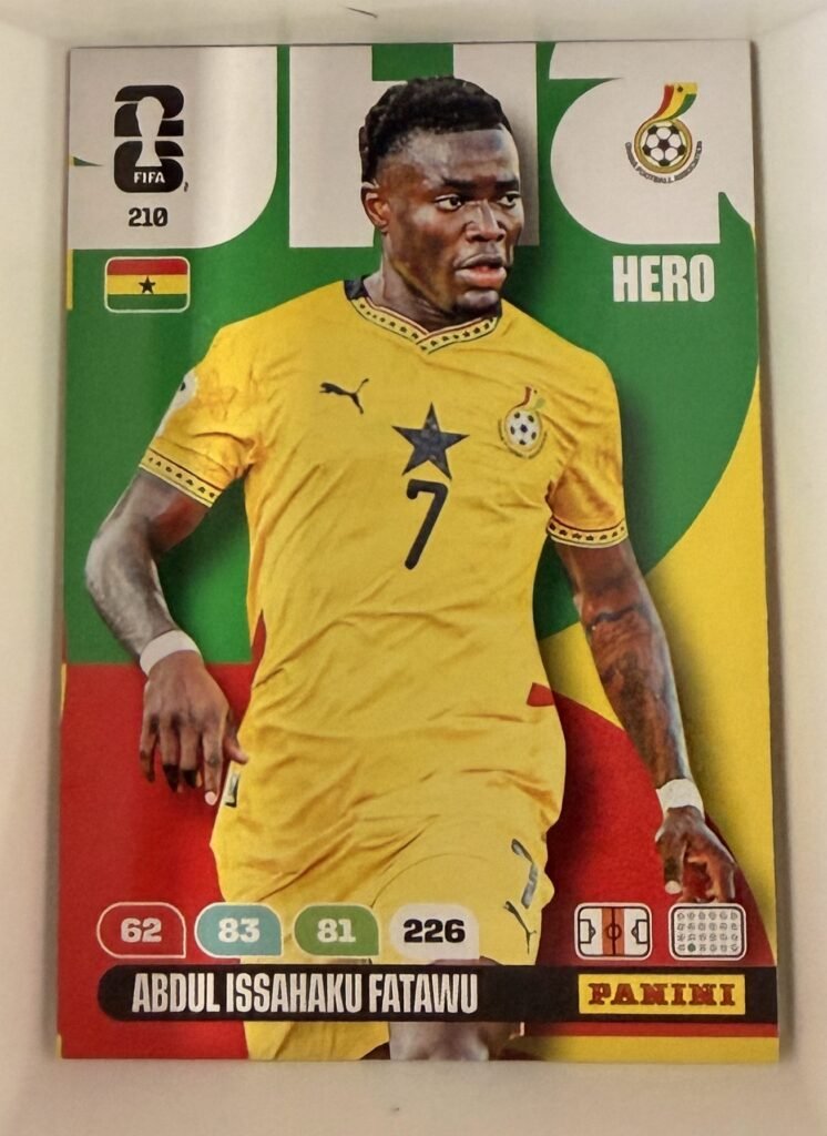 Abdul Issahaku Fatawu HERO #210 – Panini Adrenalyn XL FIFA World Cup 2026