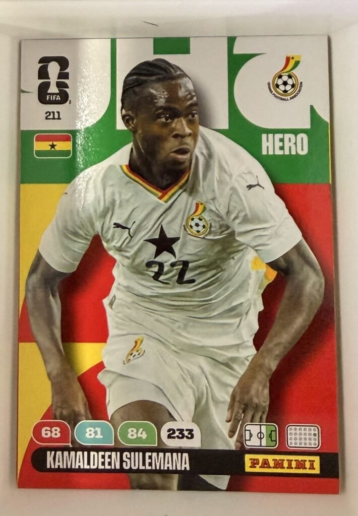 Kamaldeen Sulemana HERO #211 – Panini Adrenalyn XL FIFA World Cup 2026