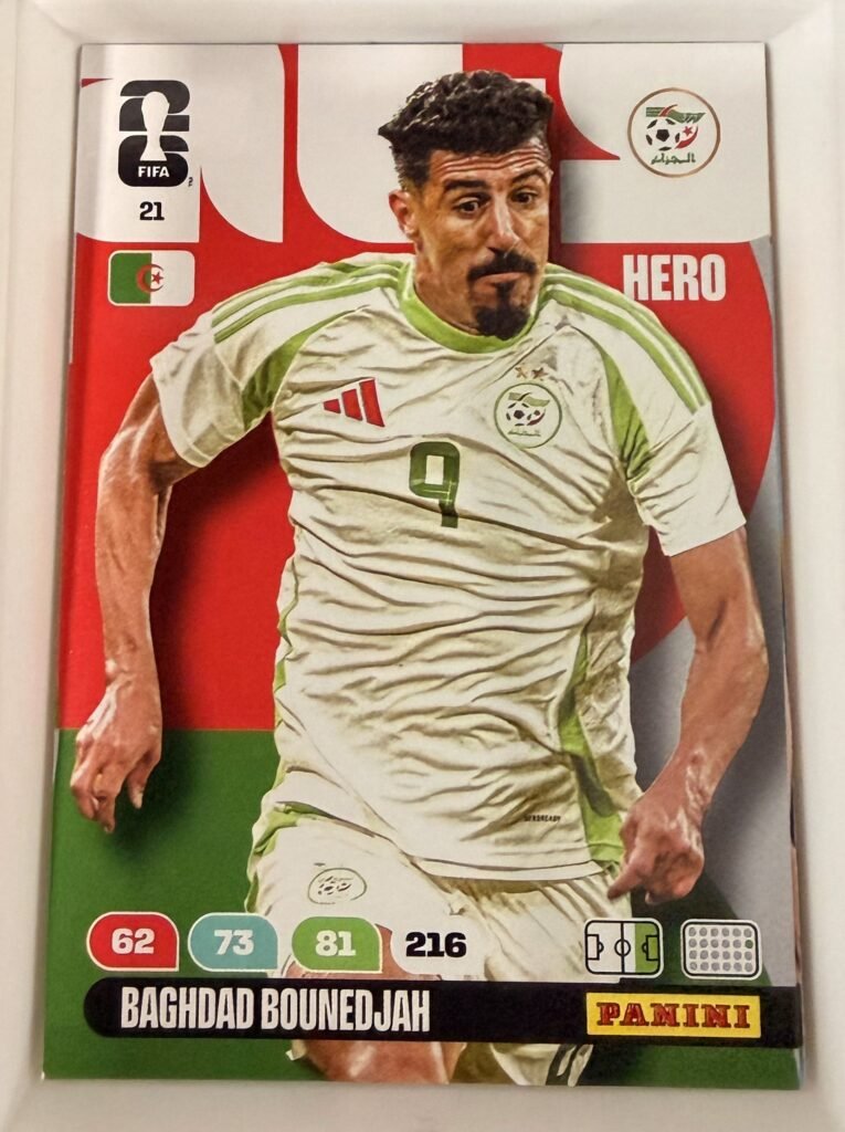 Baghdad Bounedjah HERO #21 – Panini Adrenalyn XL FIFA World Cup 2026