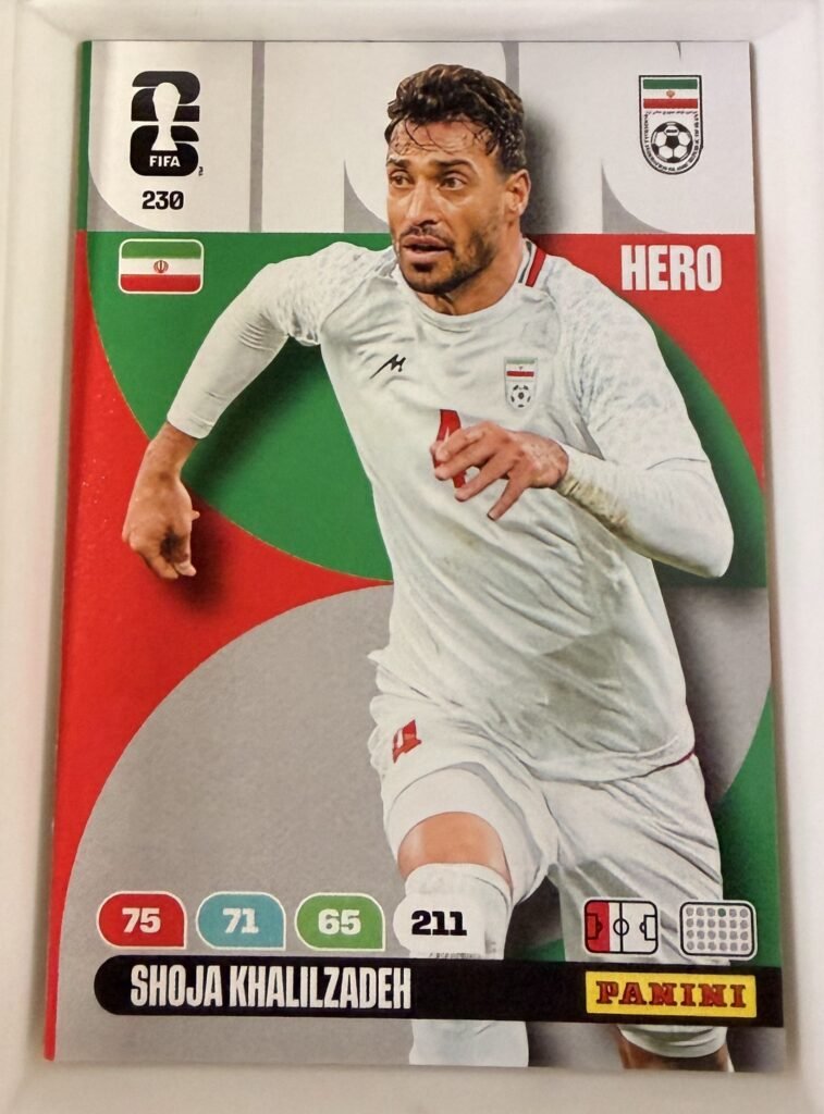 Shoja Khalilzadeh HERO #230 – Panini Adrenalyn XL FIFA World Cup 2026