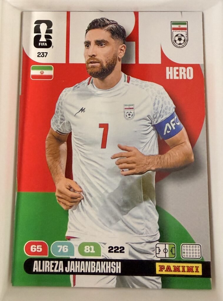 Alireza Jahanbakhsh HERO #237 – Panini Adrenalyn XL FIFA World Cup 2026