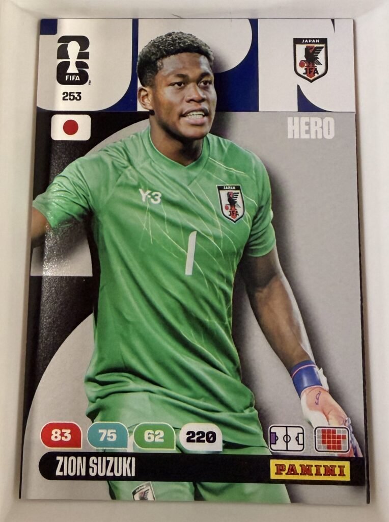 Zion Suzuki HERO #253 – Panini Adrenalyn XL FIFA World Cup 2026