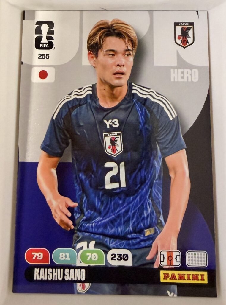 Kaishu Sano HERO #255 – Panini Adrenalyn XL FIFA World Cup 2026