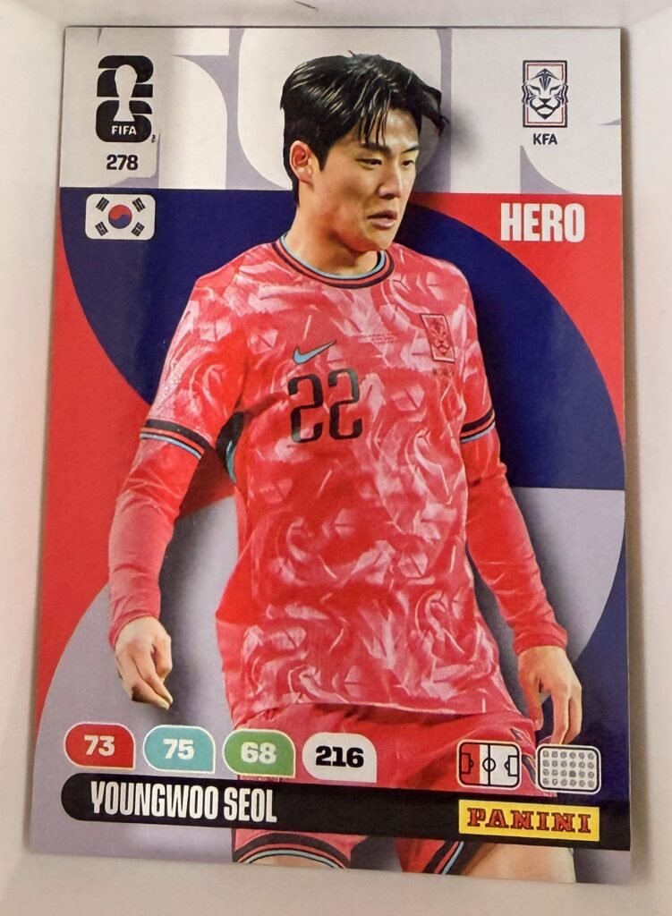Youngwoo Seol HERO #278 – Panini Adrenalyn XL FIFA World Cup 2026