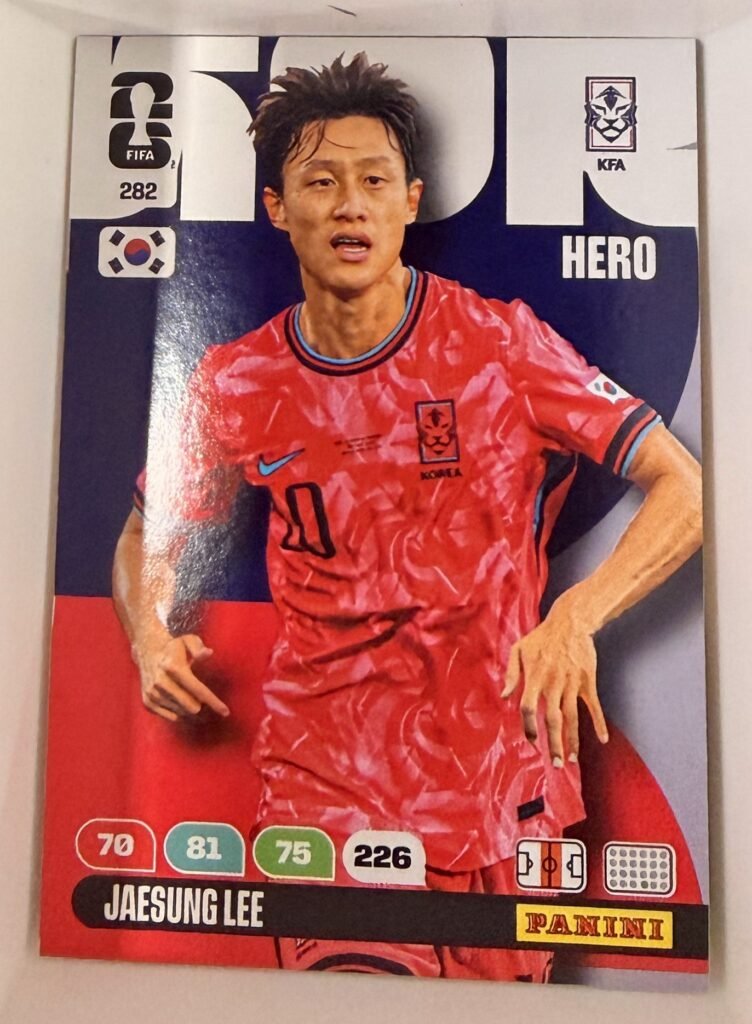Jaesung Lee HERO #282 – Panini Adrenalyn XL FIFA World Cup 2026