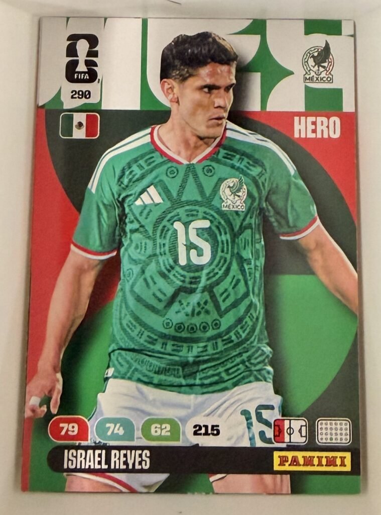 Israel Reyes HERO #290 – Panini Adrenalyn XL FIFA World Cup 2026