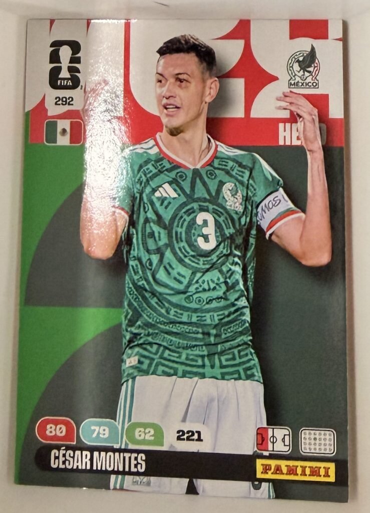 César Montes HERO #292 – Panini Adrenalyn XL FIFA World Cup 2026