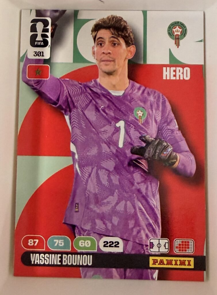 Yassine Bounou HERO #301 – Panini Adrenalyn XL FIFA World Cup 2026