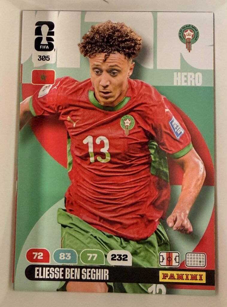 Eliesse Ben Seghir HERO #305 – Panini Adrenalyn XL FIFA World Cup 2026