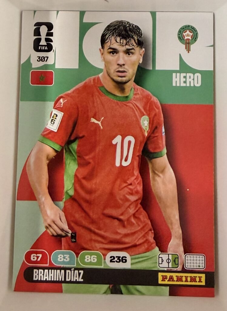 Brahim Díaz HERO #307 – Panini Adrenalyn XL FIFA World Cup 2026