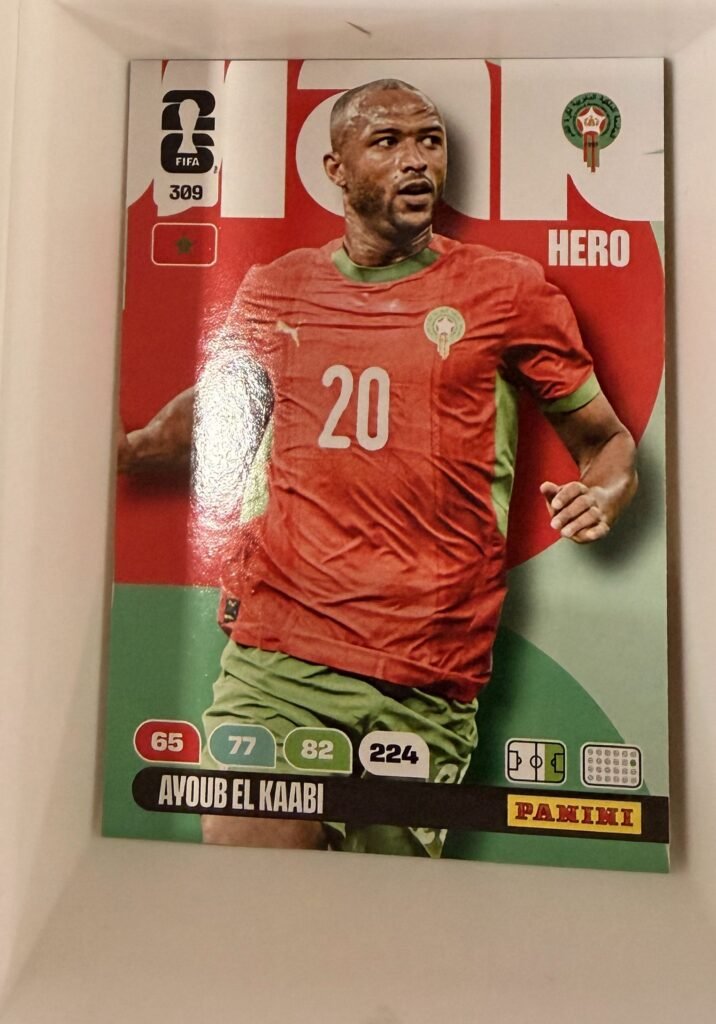 Ayoub El Kaabi HERO #309 – Panini Adrenalyn XL FIFA World Cup 2026