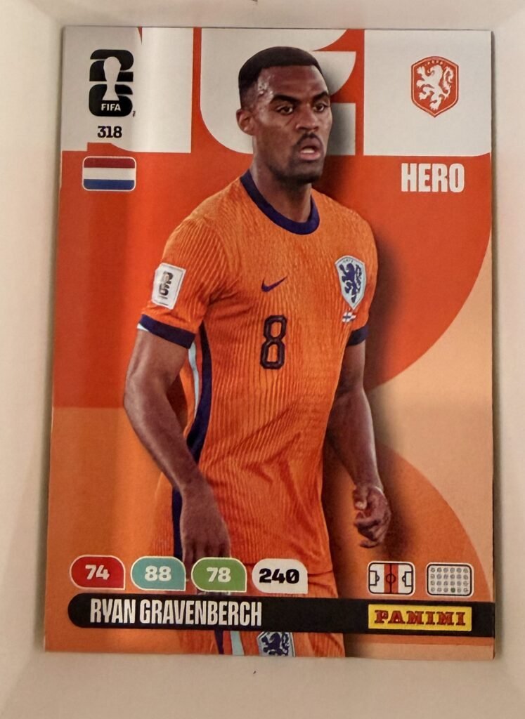Ryan Gravenberch HERO #318 – Panini Adrenalyn XL FIFA World Cup 2026