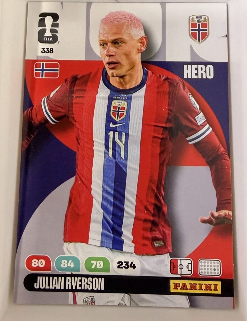 Julian Ryerson HERO #338 – Panini Adrenalyn XL FIFA World Cup 2026