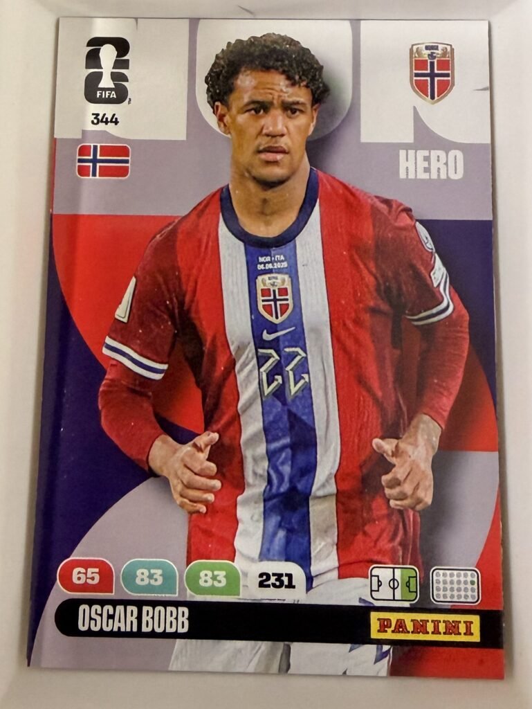 Oscar Bobb HERO #344 – Panini Adrenalyn XL FIFA World Cup 2026