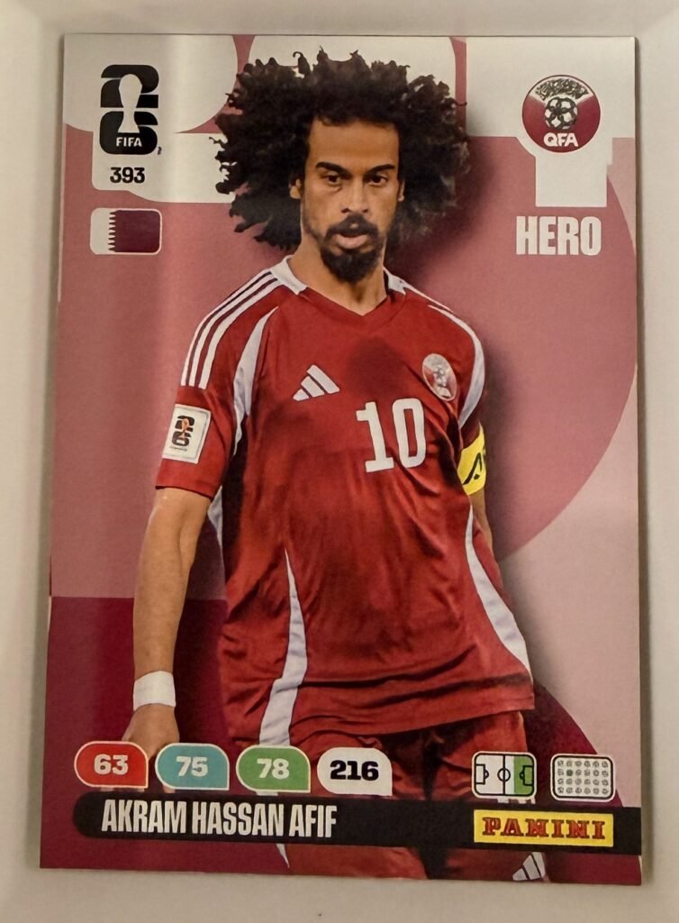 Akram Hassan Afif HERO #363 – Panini Adrenalyn XL FIFA World Cup 2026