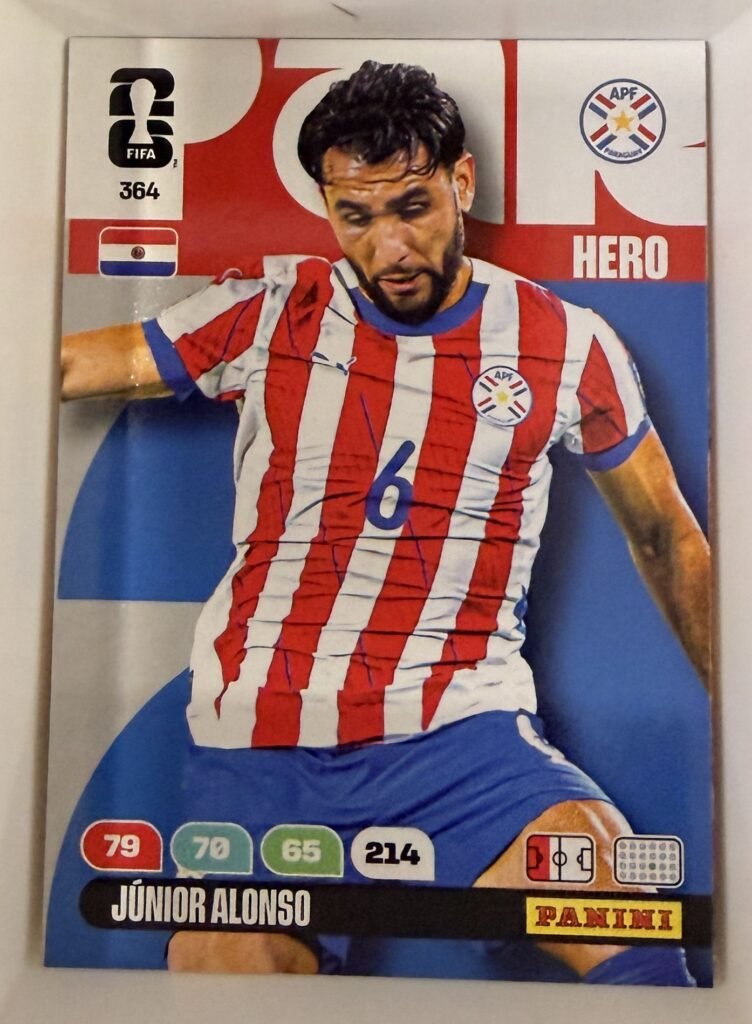 Júnior Alonso HERO #364 – Panini Adrenalyn XL FIFA World Cup 2026