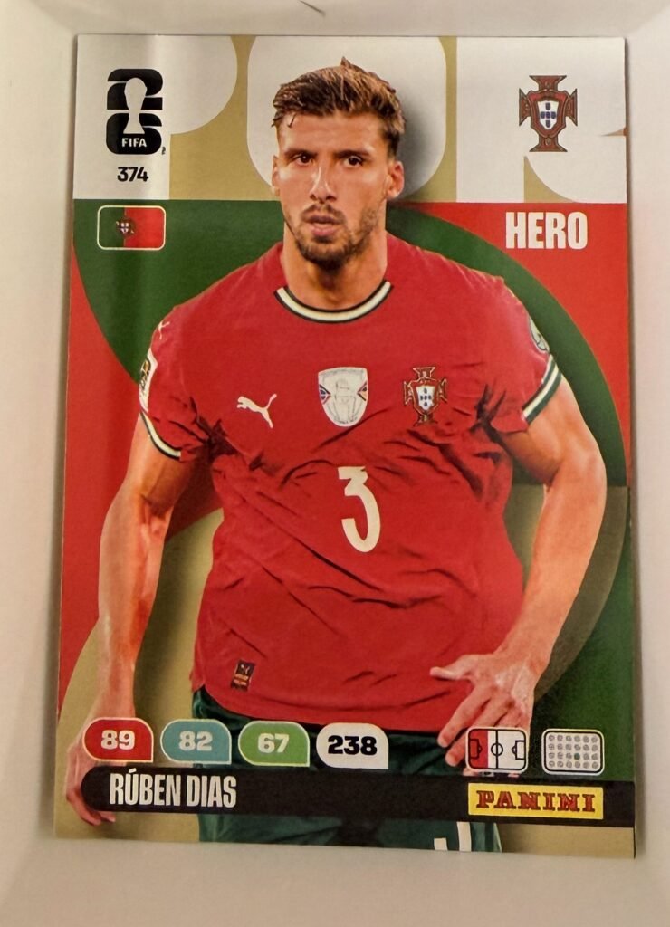 Rúben Dias HERO #374 – Panini Adrenalyn XL FIFA World Cup 2026
