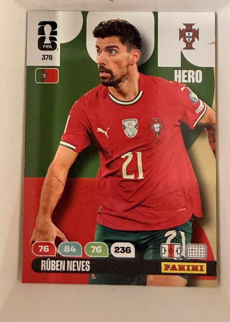 Rúben Neves HERO #378 – Panini Adrenalyn XL FIFA World Cup 2026