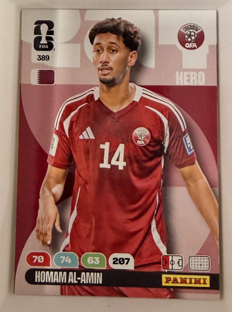 Homam Al-Amin HERO #389 – Panini Adrenalyn XL FIFA World Cup 2026