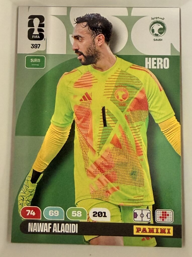 Nawaf Alaqidi HERO #397 – Panini Adrenalyn XL FIFA World Cup 2026