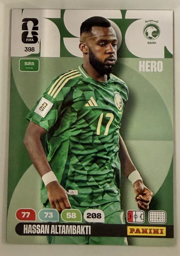 Hassan Altambakti HERO #398 – Panini Adrenalyn XL FIFA World Cup 2026