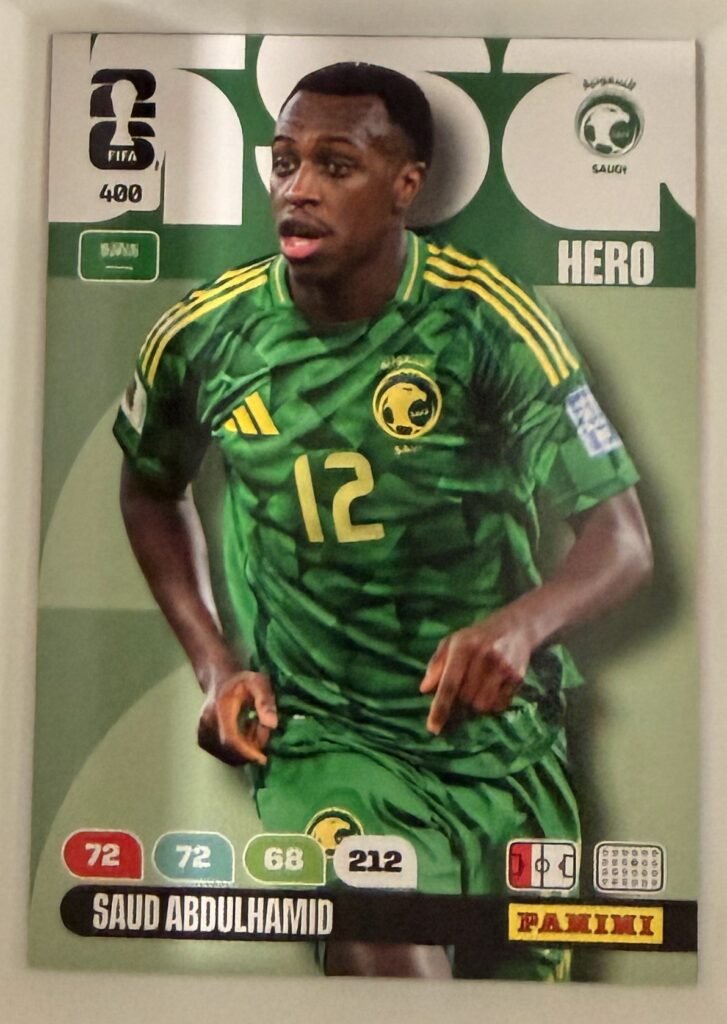 Saud Abdulhamid HERO #400 – Panini Adrenalyn XL FIFA World Cup 2026