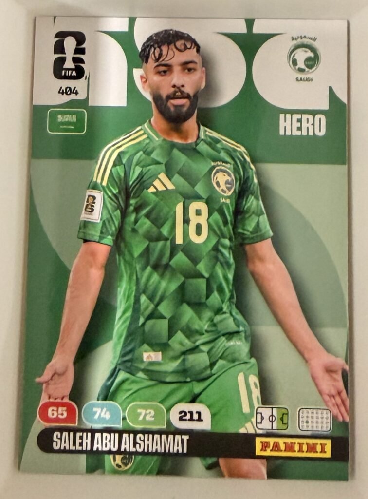 Saleh Abu Alshamat HERO #404 – Panini Adrenalyn XL FIFA World Cup 2026
