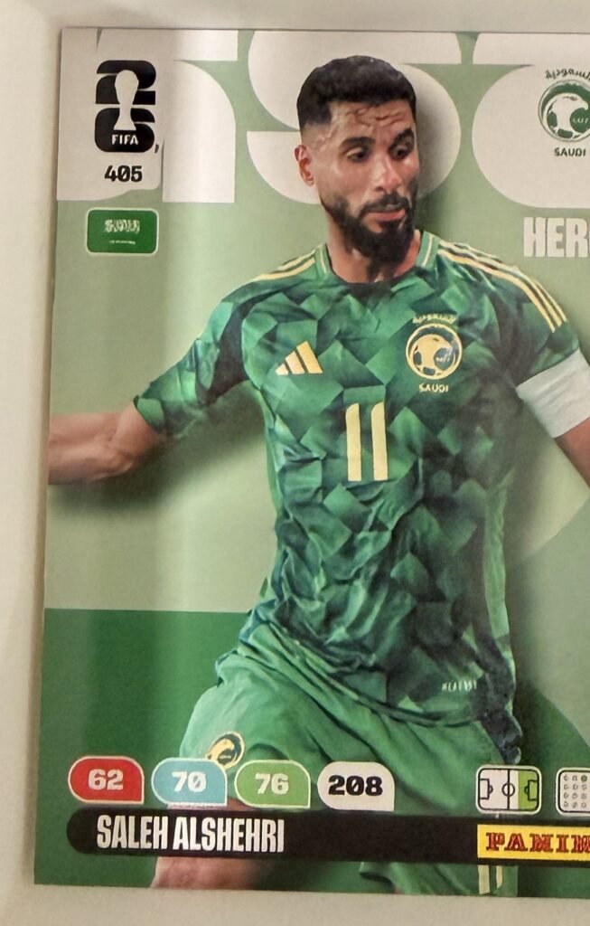Saleh Alshehri HERO #405 – Panini Adrenalyn XL FIFA World Cup 2026