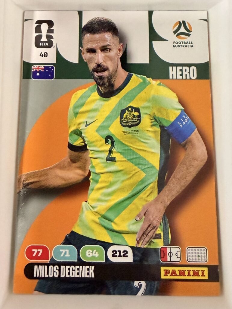 Milos Degenek HERO #40 – Panini Adrenalyn XL FIFA World Cup 2026